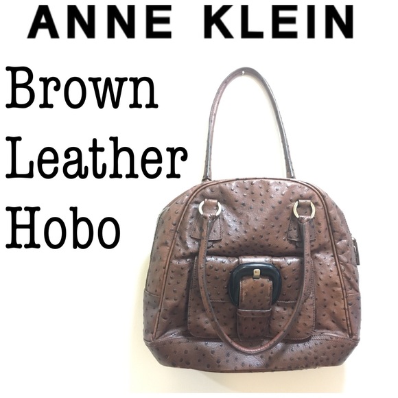 Anne Klein Handbags - ❗️MUST BUNDLE❗️Anne Klein Brown Leather Hobo